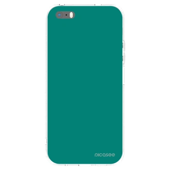 Picasee silikónový prehľadný obal pre Apple iPhone 5/5S/SE - Emerald Mist