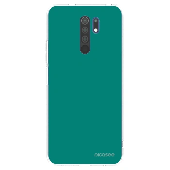 Picasee silikónový prehľadný obal pre Xiaomi Redmi 9 - Emerald Mist