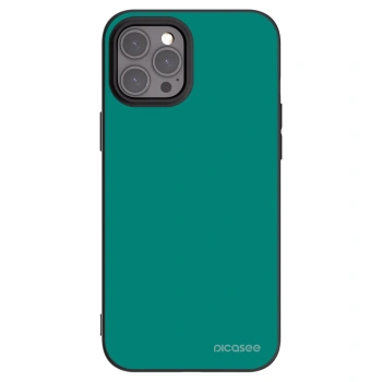 Picasee silikónový čierny obal pre Apple iPhone 12 Pro Max - Emerald Mist