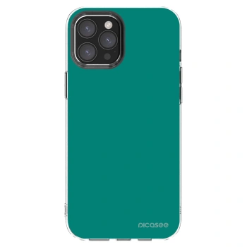 Picasee silikónový prehľadný obal pre Apple iPhone 12 Pro Max - Emerald Mist