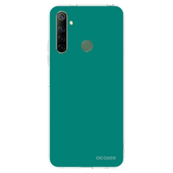 Picasee silikónový prehľadný obal pre Realme 6i - Emerald Mist