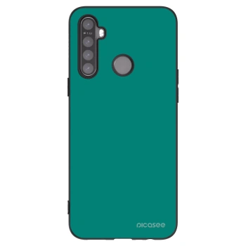 Picasee silikónový čierny obal pre Realme 5 - Emerald Mist
