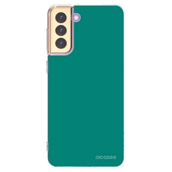 Picasee silikónový prehľadný obal pre Samsung Galaxy S21+ 5G G996F - Emerald Mist