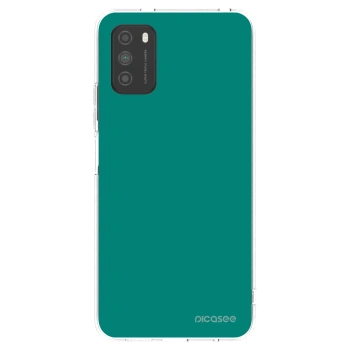 Picasee silikónový prehľadný obal pre Xiaomi Poco M3 - Emerald Mist