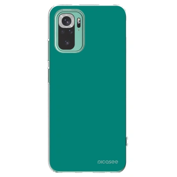 Picasee silikónový prehľadný obal pre Xiaomi Redmi Note 10 Pro - Emerald Mist