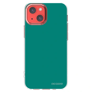 Picasee silikónový prehľadný obal pre Apple iPhone 13 mini - Emerald Mist