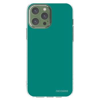 Picasee silikónový prehľadný obal pre Apple iPhone 13 Pro Max - Emerald Mist