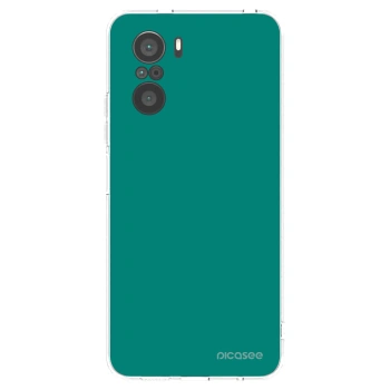 Picasee silikónový prehľadný obal pre Xiaomi Poco F3 - Emerald Mist