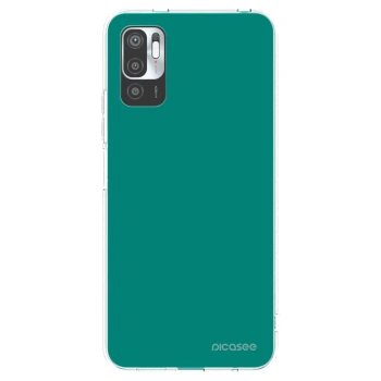 Picasee silikónový prehľadný obal pre Xiaomi Redmi Note 10 5G - Emerald Mist