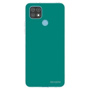 Picasee silikónový prehľadný obal pre Realme C21 - Emerald Mist