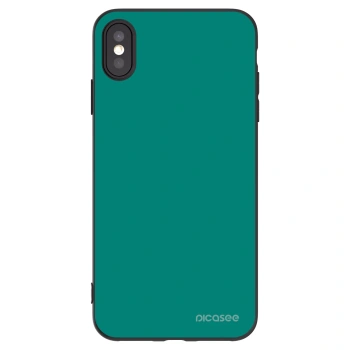 Picasee silikónový čierny obal pre Apple iPhone XS Max - Emerald Mist