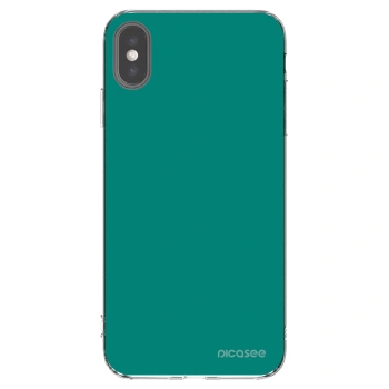 Picasee silikónový prehľadný obal pre Apple iPhone XS Max - Emerald Mist