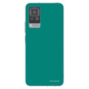 Picasee silikónový prehľadný obal pre Vivo X60 Pro 5G - Emerald Mist
