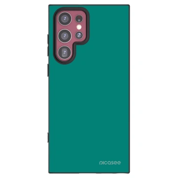 Picasee silikónový čierny obal pre Samsung Galaxy S22 Ultra 5G - Emerald Mist