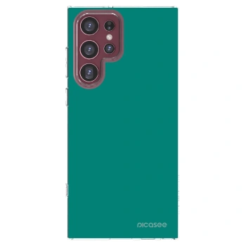 Picasee silikónový prehľadný obal pre Samsung Galaxy S22 Ultra 5G - Emerald Mist