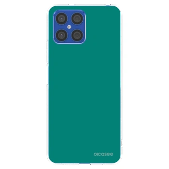 Picasee silikónový prehľadný obal pre Honor X8 4G - Emerald Mist