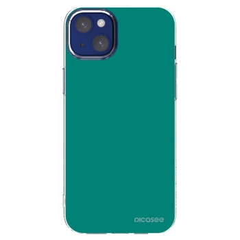 Picasee silikónový prehľadný obal pre Apple iPhone 14 Plus - Emerald Mist