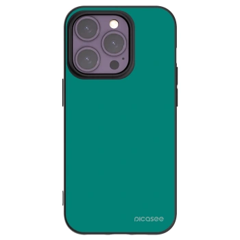 Picasee silikónový čierny obal pre Apple iPhone 14 Pro - Emerald Mist