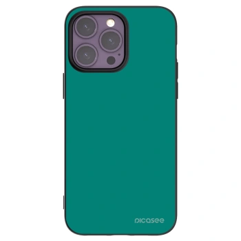 Picasee silikónový čierny obal pre Apple iPhone 14 Pro Max - Emerald Mist