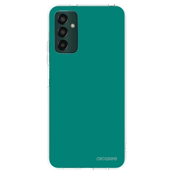 Picasee silikónový prehľadný obal pre Samsung Galaxy M13 M135F - Emerald Mist