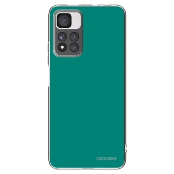Picasee silikónový prehľadný obal pre Xiaomi Redmi Note 11 Pro+ 5G - Emerald Mist