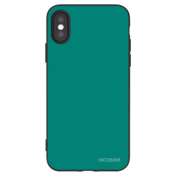Picasee silikónový čierny obal pre Apple iPhone X/XS - Emerald Mist
