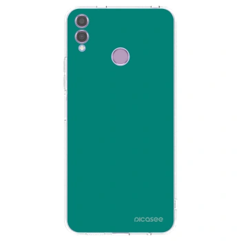 Picasee silikónový prehľadný obal pre Honor 8X - Emerald Mist