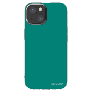 Picasee silikónový prehľadný obal pre Apple iPhone 15 - Emerald Mist