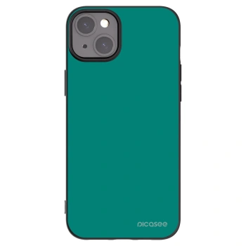 Picasee silikónový čierny obal pre Apple iPhone 15 Plus - Emerald Mist