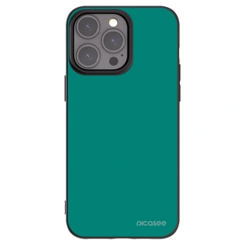 Picasee silikónový čierny obal pre Apple iPhone 15 Pro Max - Emerald Mist