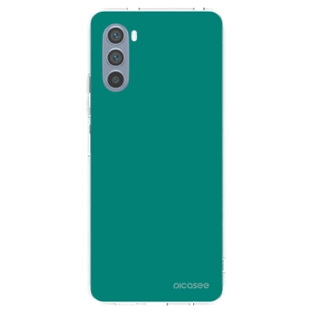 Picasee silikónový prehľadný obal pre Motorola Moto G62 - Emerald Mist