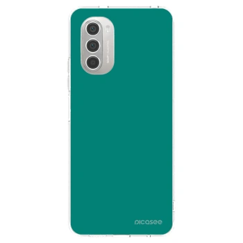 Picasee silikónový prehľadný obal pre Motorola Moto G51 - Emerald Mist