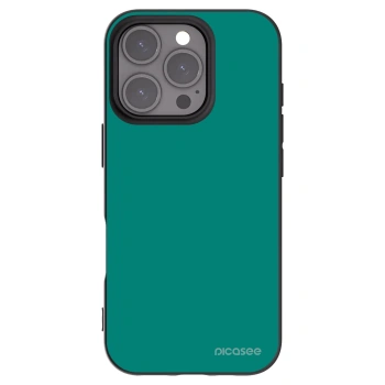 Picasee silikónový čierny obal pre Apple iPhone 16 Pro - Emerald Mist