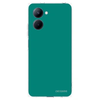 Picasee silikónový prehľadný obal pre Realme C33 (2023) - Emerald Mist