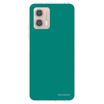 Picasee silikónový prehľadný obal pre Motorola Moto G53 5G - Emerald Mist