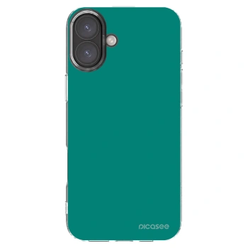 Picasee silikónový prehľadný obal pre Apple iPhone 16 Plus - Emerald Mist