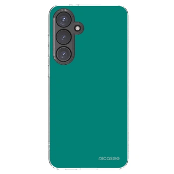 Picasee silikónový prehľadný obal pre Samsung Galaxy S24 FE S721B - Emerald Mist
