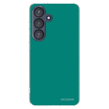 Picasee silikónový prehľadný obal pre Samsung Galaxy S25 5G - Emerald Mist