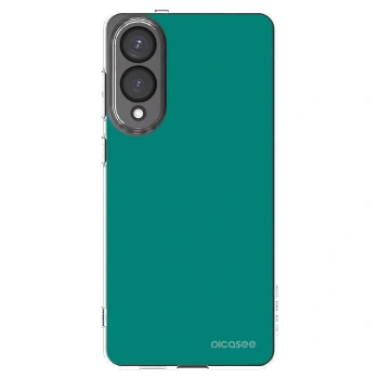 Picasee silikónový prehľadný obal pre Samsung Galaxy S25 Edge 5G - Emerald Mist