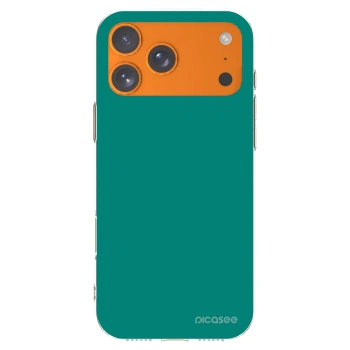 Picasee silikónový prehľadný obal pre Apple iPhone 17 Pro Max - Emerald Mist