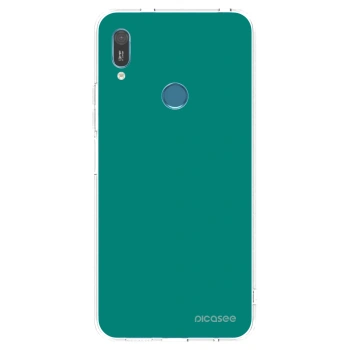 Picasee silikónový prehľadný obal pre Huawei Y6 2019 - Emerald Mist