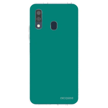 Picasee silikónový prehľadný obal pre Samsung Galaxy A40 A405F - Emerald Mist
