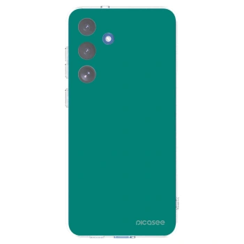 Picasee silikónový prehľadný obal pre Samsung Galaxy S25 FE 5G - Emerald Mist