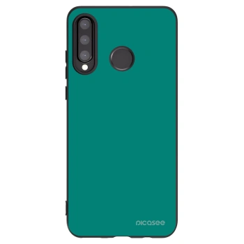 Picasee silikónový čierny obal pre Huawei P30 Lite - Emerald Mist