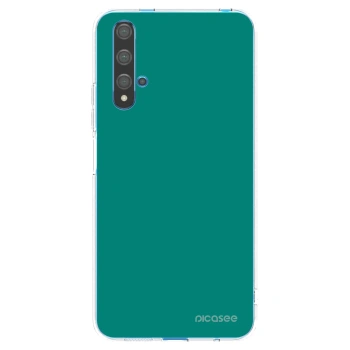 Picasee silikónový prehľadný obal pre Huawei Nova 5T - Emerald Mist