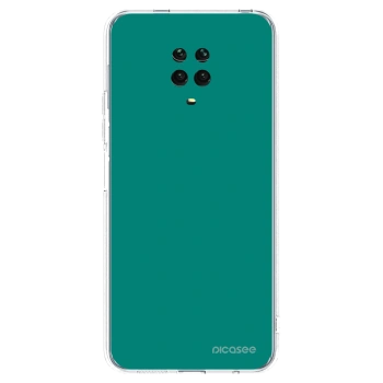 Picasee silikónový prehľadný obal pre Xiaomi Redmi Note 9 Pro - Emerald Mist