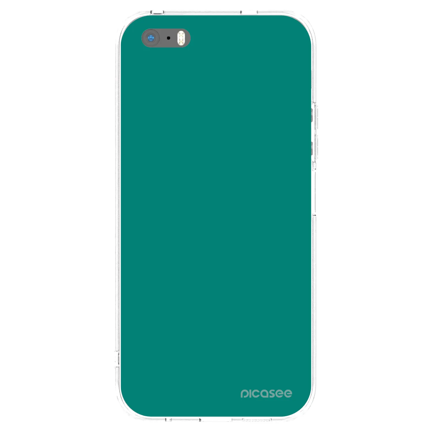 Picasee silikónový prehľadný obal pre Apple iPhone 5/5S/SE - Emerald Mist