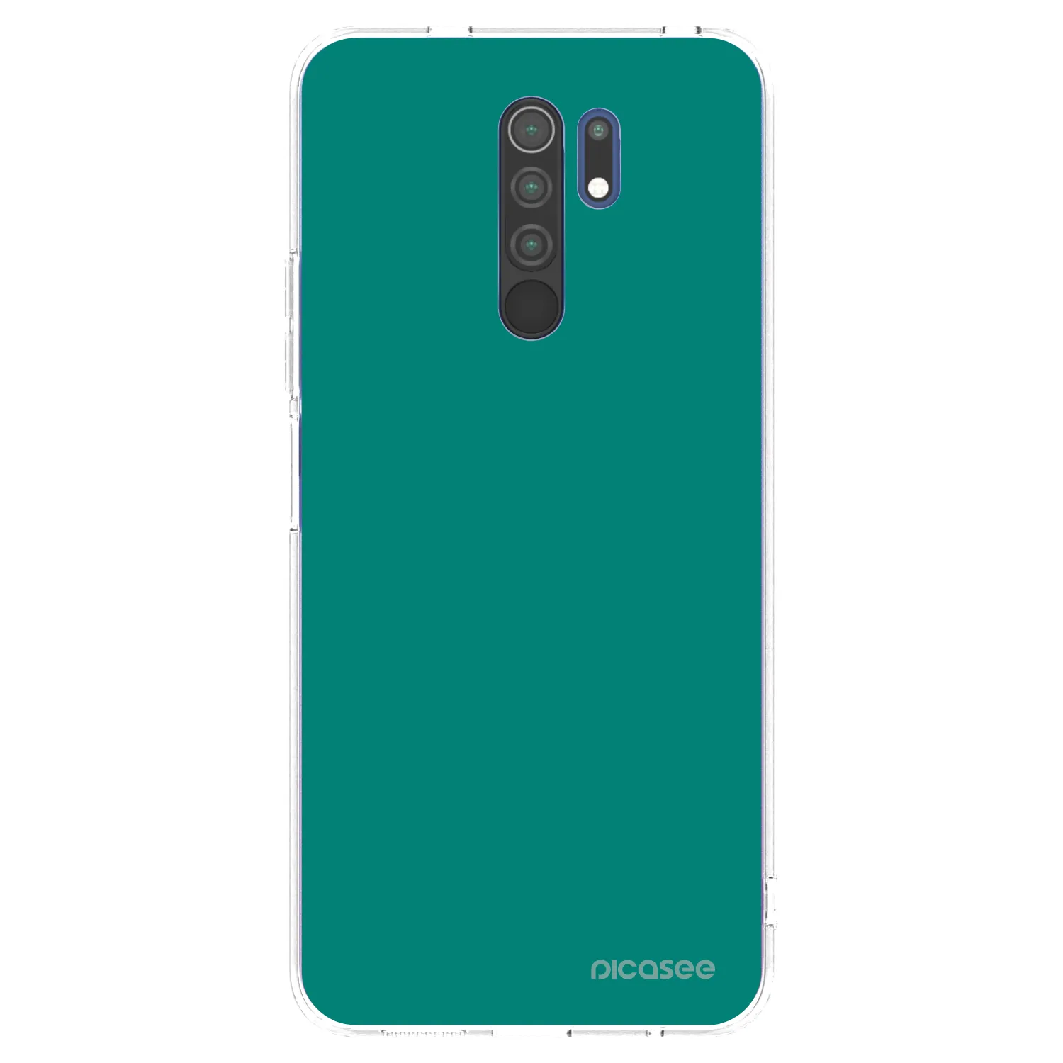 Picasee silikónový prehľadný obal pre Xiaomi Redmi 9 - Emerald Mist