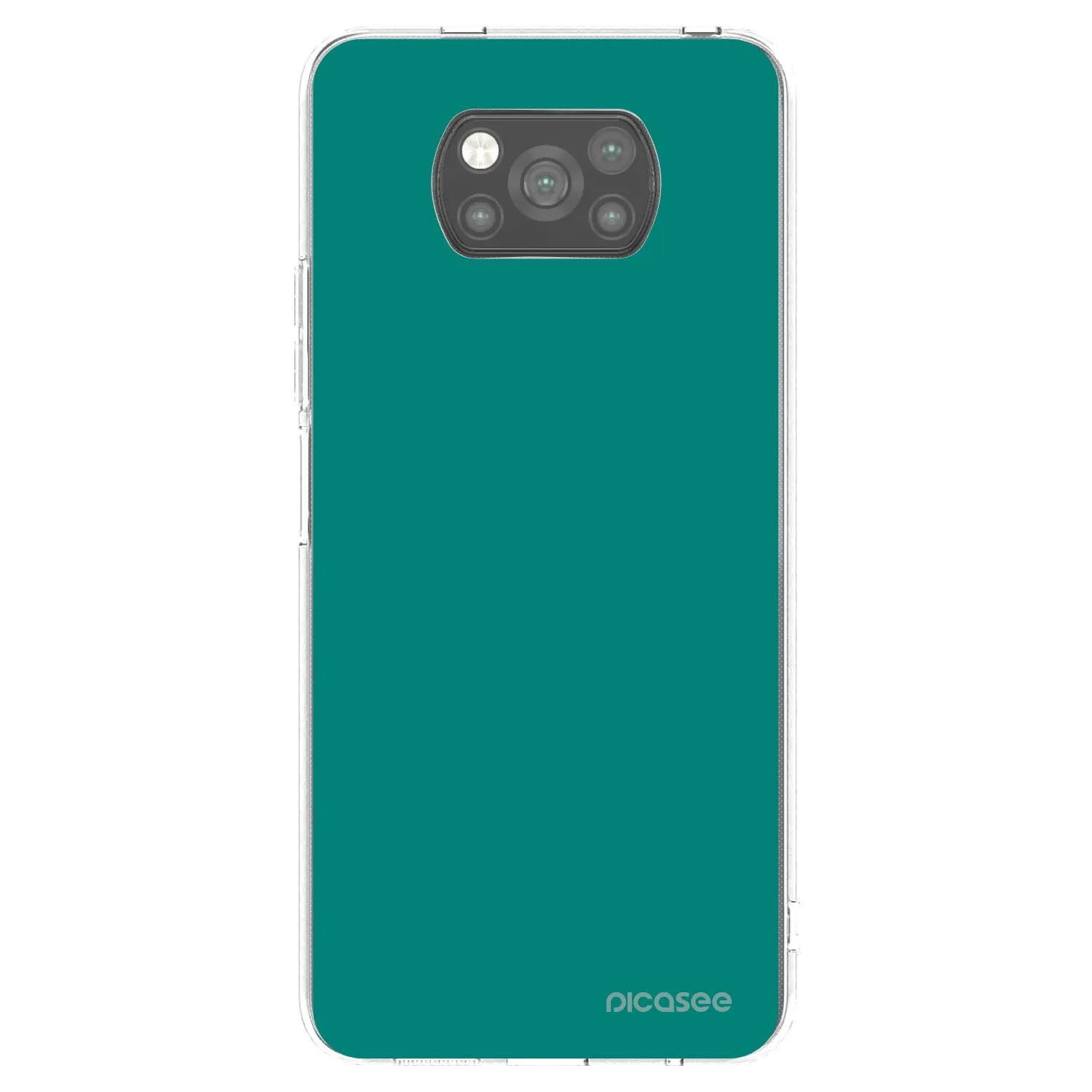 Picasee silikónový čierny obal pre Xiaomi Poco X3 - Emerald Mist