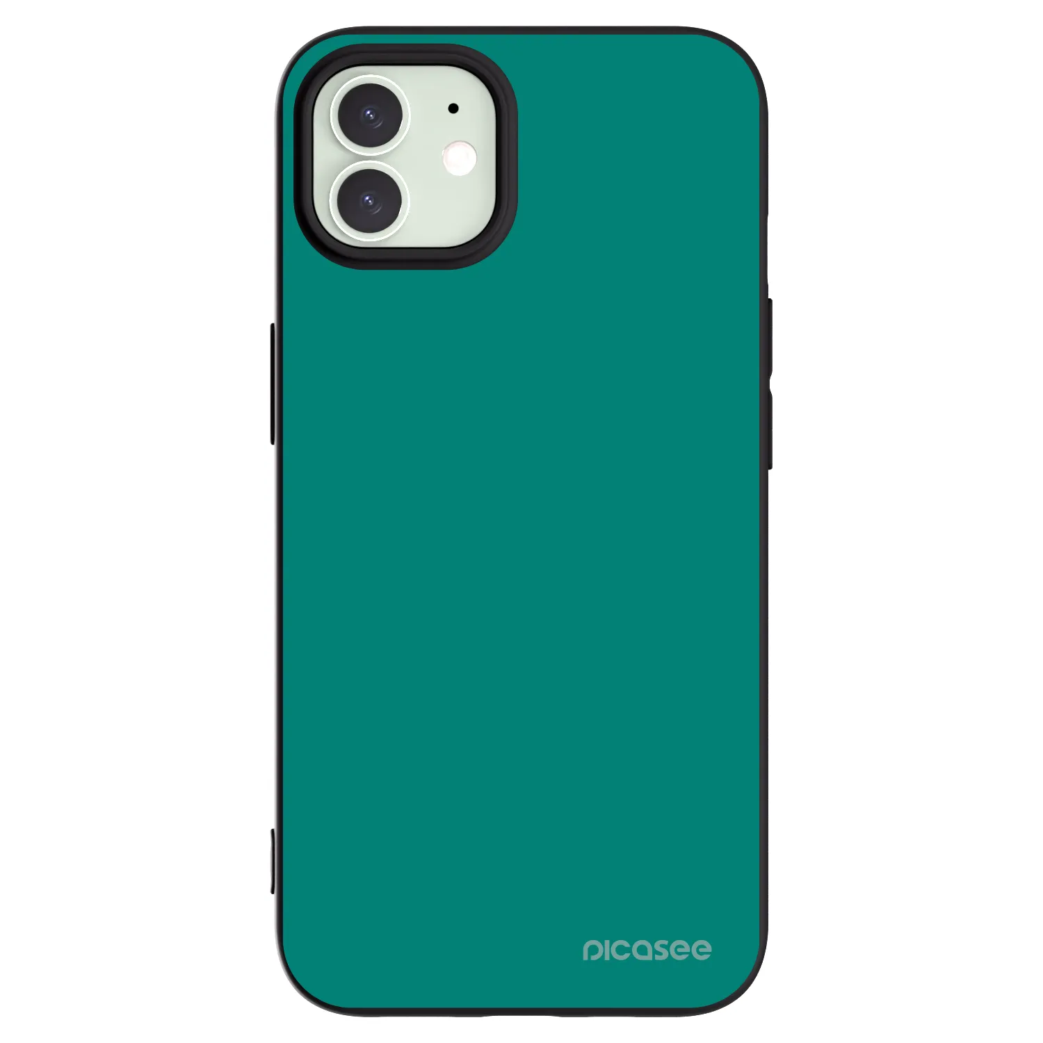 Picasee silikónový čierny obal pre Apple iPhone 12 Pro - Emerald Mist